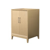 Custom image for White Oak with Brushed Nickel Trim / No Mirror