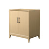 Custom image for White Oak with Matte Black Trim / No Mirror