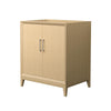 Custom image for White Oak with Brushed Nickel Trim / No Mirror