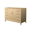 Custom image for White Oak with Brushed Nickel Trim / No Mirror