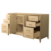 Custom image for White Oak with Brushed Nickel Trim / No Mirror