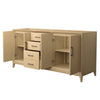 Custom image for White Oak with Matte Black Trim / No Mirror