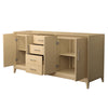 Custom image for White Oak with Brushed Nickel Trim / No Mirror