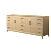 Custom image for White Oak with Matte Black Trim / No Mirror