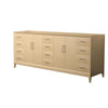 Custom image for White Oak with Brushed Nickel Trim / No Mirror