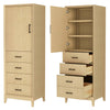 Custom image for White Oak with Matte Black Trim
