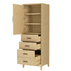 Custom image for White Oak with Matte Black Trim
