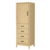 Custom image for White Oak with Matte Black Trim