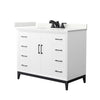Custom image for White with Matte Black Trim / Giotto Quartz / No Mirror