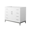 Custom image for White with Brushed Nickel Trim / No Mirror