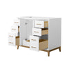 Custom image for White with Satin Bronze Trim / No Mirror