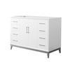 Custom image for White with Brushed Nickel Trim / No Mirror