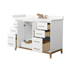 Custom image for White with Satin Bronze Trim / Giotto Quartz / No Mirror