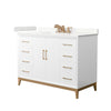 Custom image for White with Satin Bronze Trim / Giotto Quartz / No Mirror