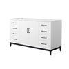 Custom image for White with Matte Black Trim / No Mirror