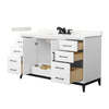 Custom image for White with Matte Black Trim / Giotto Quartz / No Mirror