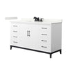 Custom image for White with Matte Black Trim / Giotto Quartz / No Mirror