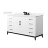 Custom image for White with Matte Black Trim / White Quartz / No Mirror