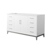 Custom image for White with Brushed Nickel Trim / No Mirror