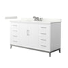 Custom image for White with Brushed Nickel Trim / Giotto Quartz / No Mirror