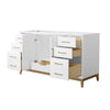 Custom image for White with Satin Bronze Trim / No Mirror