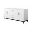 Custom image for White with Matte Black Trim / No Mirror
