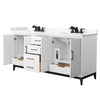 Custom image for White with Matte Black Trim / Giotto Quartz / No Mirror