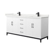 Custom image for White with Matte Black Trim / White Quartz / No Mirror