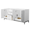 Custom image for White with Brushed Nickel Trim / No Mirror