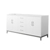 Custom image for White with Brushed Nickel Trim / No Mirror