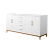 Custom image for White with Satin Bronze Trim / No Mirror