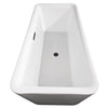 Custom image for White with Matte Black Trim / 68.88