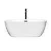 Custom image for White with Matte Black Trim / 59.75