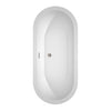 Custom image for White with Brushed Nickel Trim / 68