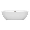 Custom image for White with Brushed Nickel Trim / 71.5