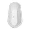 Custom image for White with Brushed Nickel Trim / 71.5