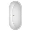 Custom image for White with Brushed Nickel Trim / 71.5