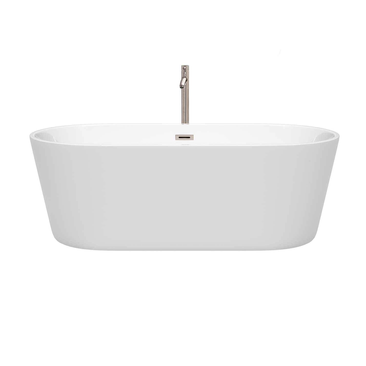 サミットインターナショナルユリコスリム Carissa Freestanding Acrylic Bathtub With Faucet 67 inch – Wyndham