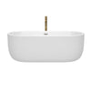 Custom image for White with Polished Chrome Trim and Brushed Gold Faucet / 67
