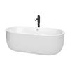 Custom image for White with Shiny White Trim and Matte Black Faucet / 67