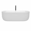 Custom image for White with Shiny White Trim and Matte Black Faucet / 71