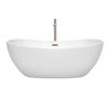 Custom image for White with Brushed Nickel Trim / 65