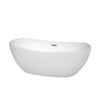 Custom image for White with Brushed Nickel Trim / 65