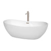 Custom image for White with Brushed Nickel Trim / 70