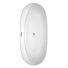 Custom image for White with Brushed Nickel Trim / 70