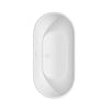 Custom image for White with Shiny White Trim and Matte Black Faucet / 60
