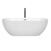 Custom image for White with Polished Chrome Trim and Matte Black Faucet / 67