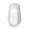 Custom image for White with Shiny White Trim and Matte Black Faucet / 67