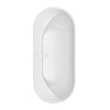Custom image for White with Shiny White Trim and Matte Black Faucet / 67