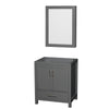 Custom image for Dark Gray with Brushed Chrome Trim / Medicine Cabinet